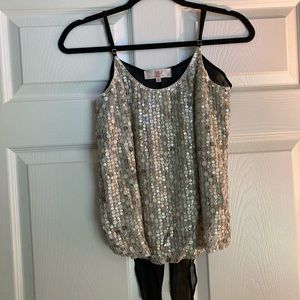 MLV sequin tank size M